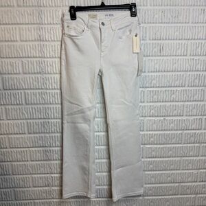 Pilcro Anthropolgy White Straight / Bootcut Denim Jeans Size 26 NWT